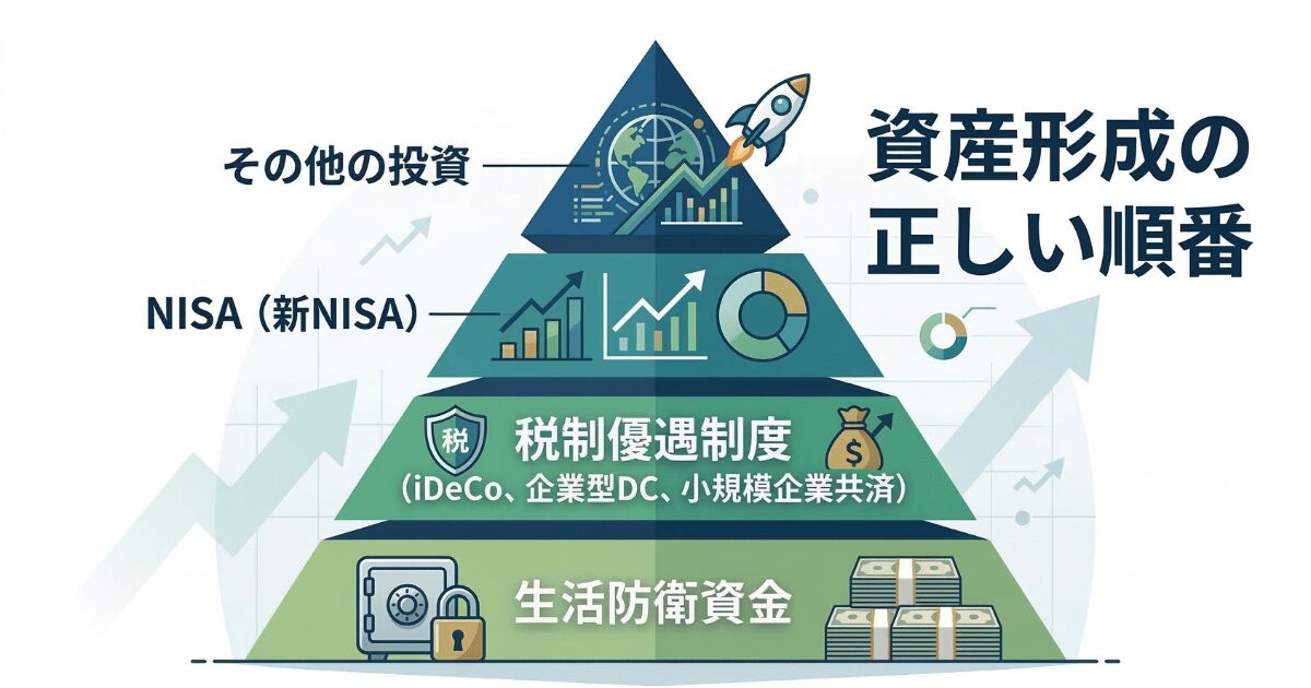 資産形成のピラミッド図